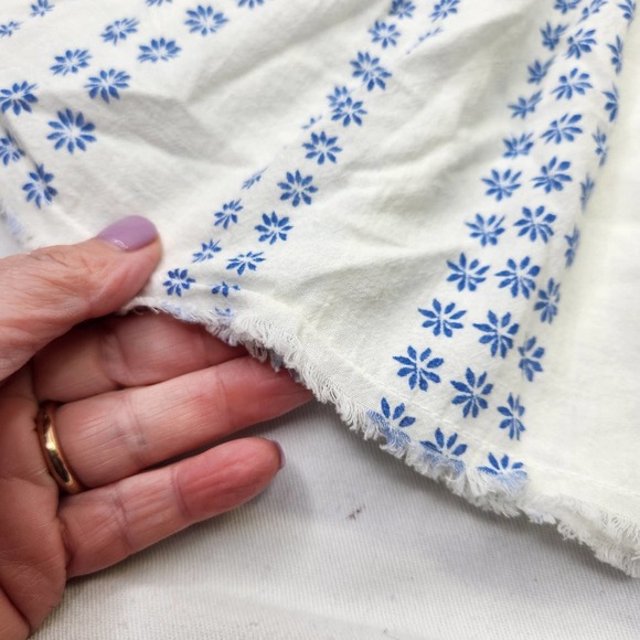 Current Elliott Daisy Ballet Tank Top Sleeveless Ruffled Scoop Neck White Size 1 - Picture 3 of 6